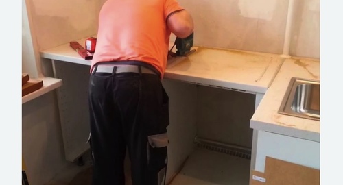 Сборка кухонного гарнитура. Площадь Мужества